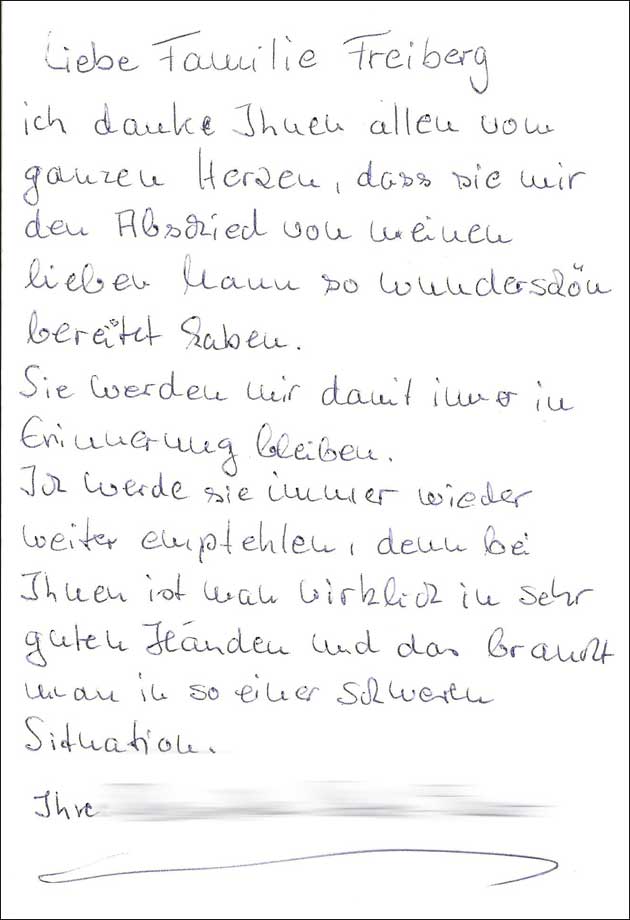 Bestatter in Wasserlosen